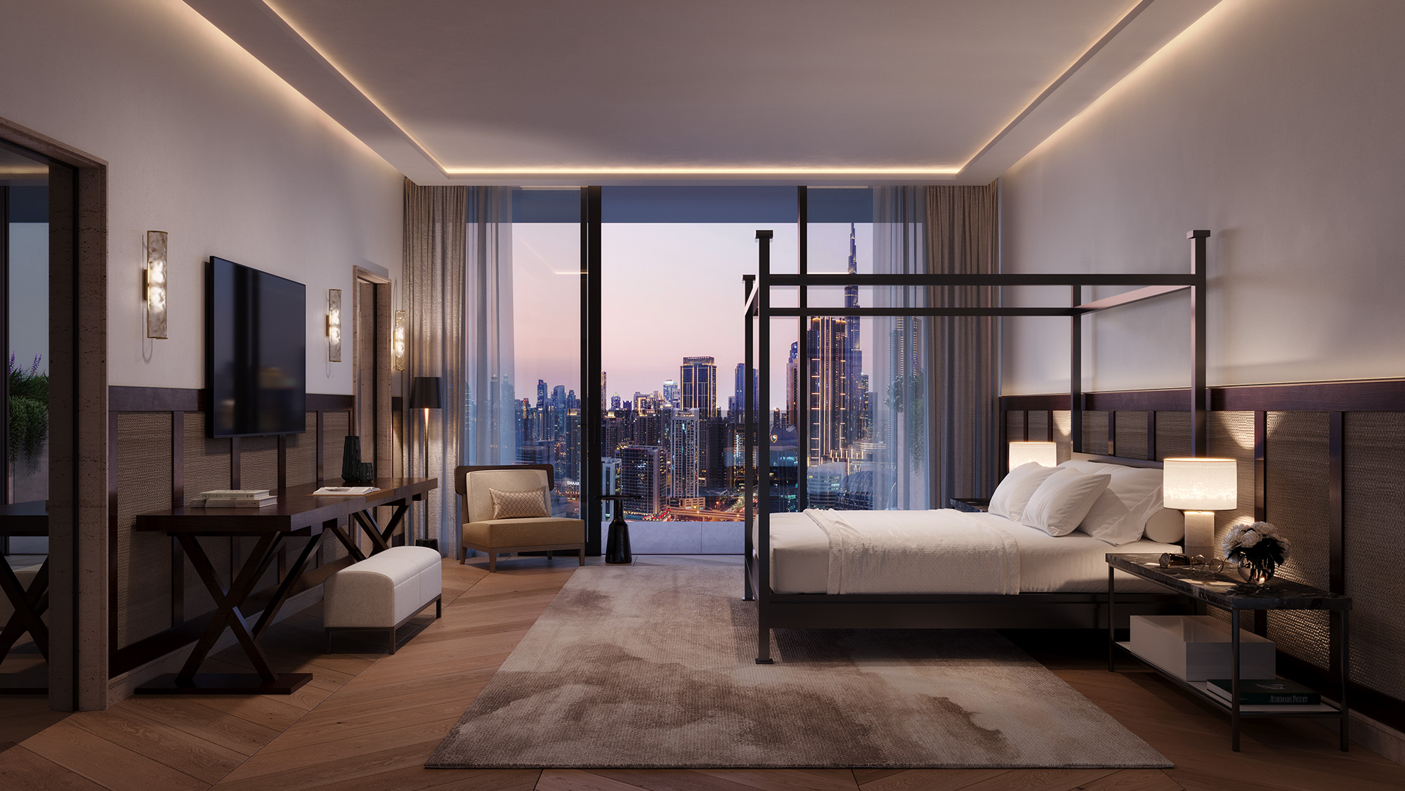 VELA by OMNIYAT Managed by Dorchester Collection Master Bedroom 1.jpg